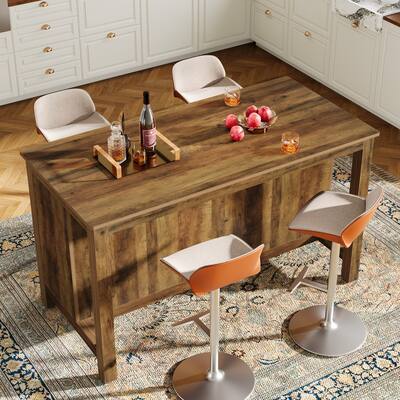 3 Tier Home Bar Unit Mini Bar Table Height Pub Table