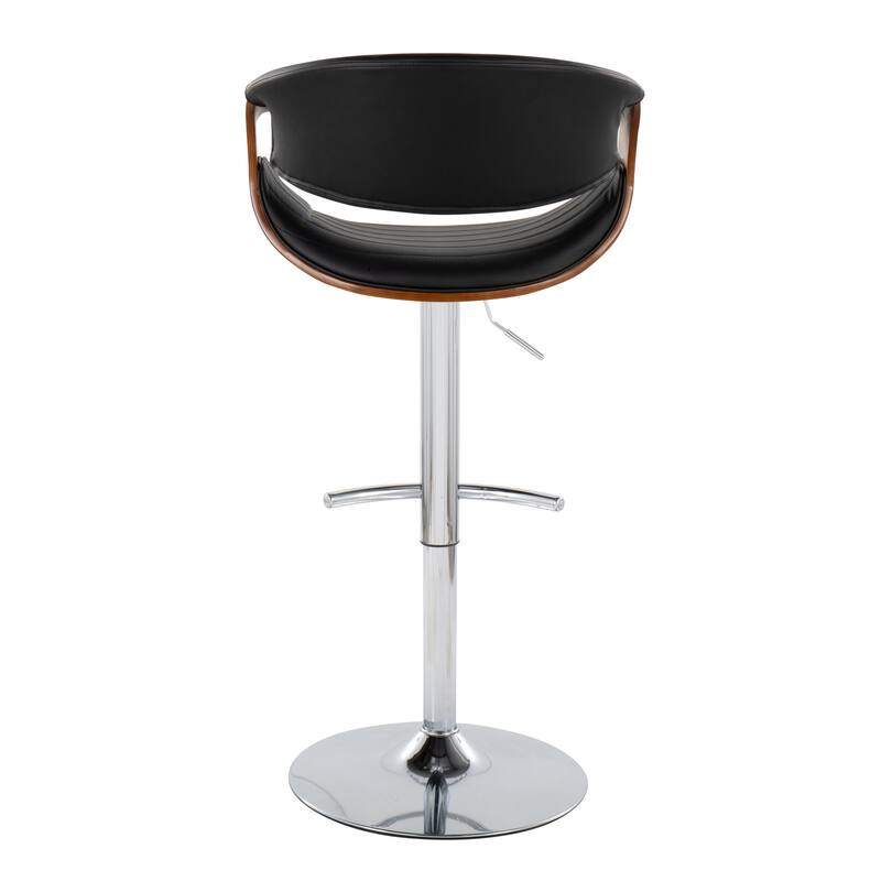 Carson Carrington Kanteborg Adjustable Bar Stool with Rounded T Footrest (Set of 2)