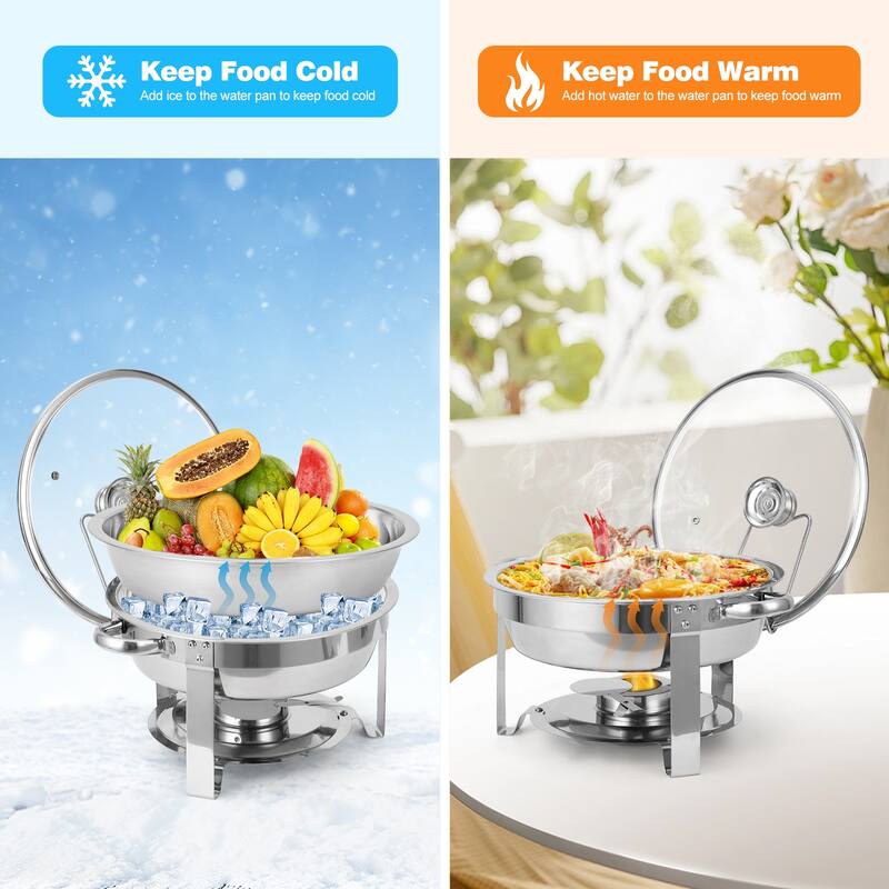 Chafing Dish Buffet Set 2 Pack 5QT