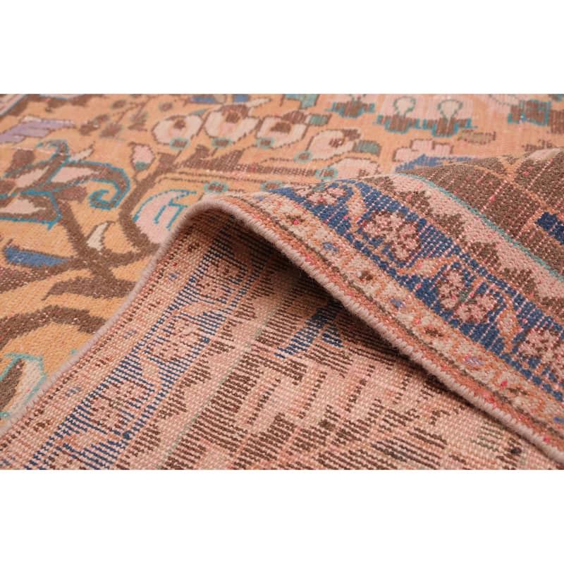 ECARPETGALLERY Hand-knotted Antalya Vintage Copper Wool Rug - 6'11 x 10'2