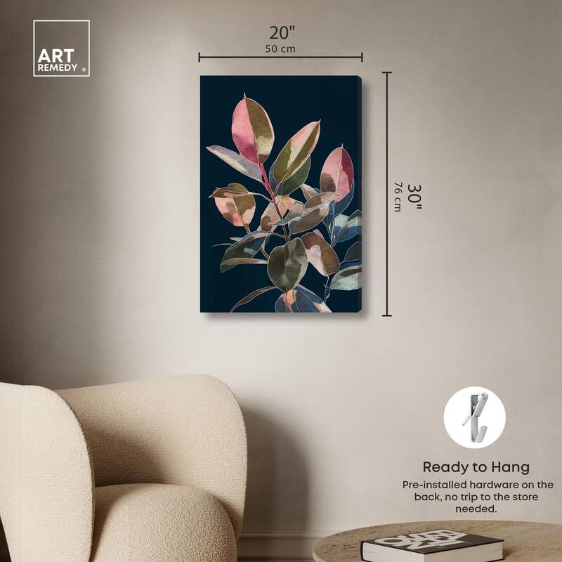 Fuchsia Frond I Canvas by Art Remedy, Gallery Wrapped