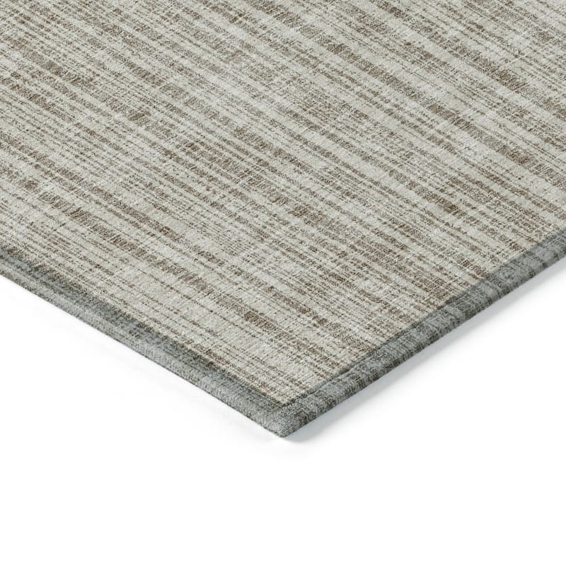 Machine Washable Indoor/ Outdoor Chantille Contemporary Striped Rug