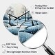 preview thumbnail 3 of 3, Designart - Blue White Modern Scandinavian Serenade I - Modern Scandinavian Wall Clock in Asymmetrical Nebula Shape