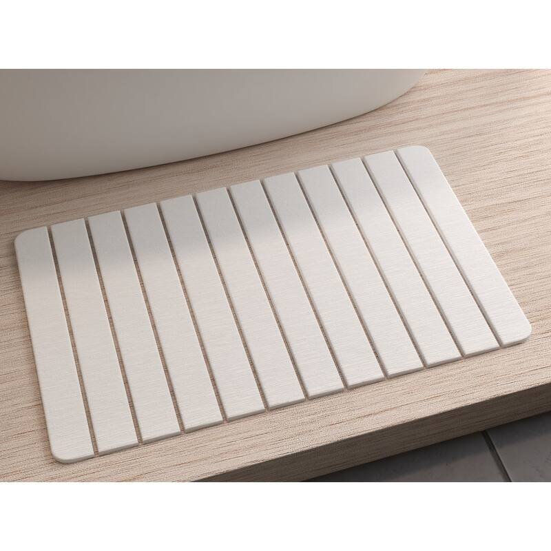 Diatomite Quick-Dry Stone 34" x 21" Large Bath Mat