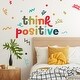 preview thumbnail 3 of 3, RoomMates Think Positive Multicolor Wall Quote Decals
