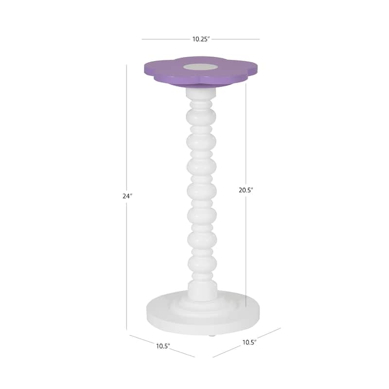 Carice Flower Tall Table White