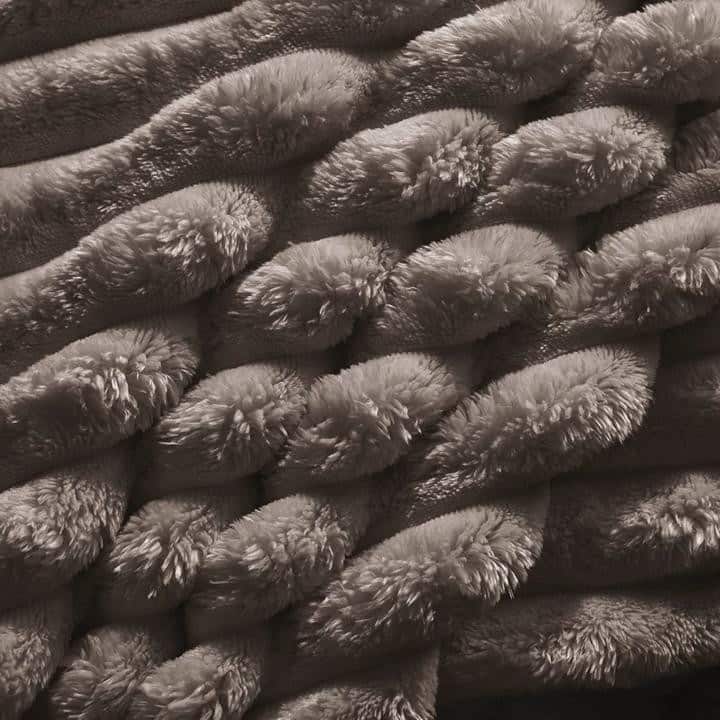 Luxurious Plush Corduroy Chaise Lounge Convertible Sofa Bed with Storage Pocket and Wide Armrests