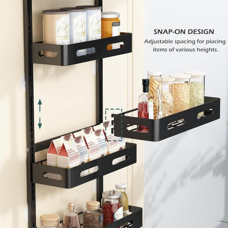 6Tier Over the Door Pantry Organizer - 7"D x 16.5"W x 51.6"H