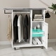 preview thumbnail 5 of 5, Compact & Modern Ironing Cart with Rolling Board, Multipurpose Cabinet for Laundry, Bedroom, and Cloakroom