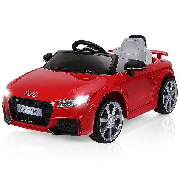 Shop Costway Red 12v Audi Tt Rs Electric Kids Ride On Car Licensed