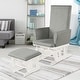preview thumbnail 2 of 30, Costway Baby Nursery Relax Rocker Rocking Chair Glider & Ottoman Set - See Details