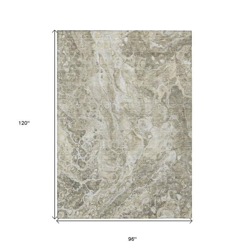 HomeRoots Abstract Transitional Rectangle Outdoor Rug