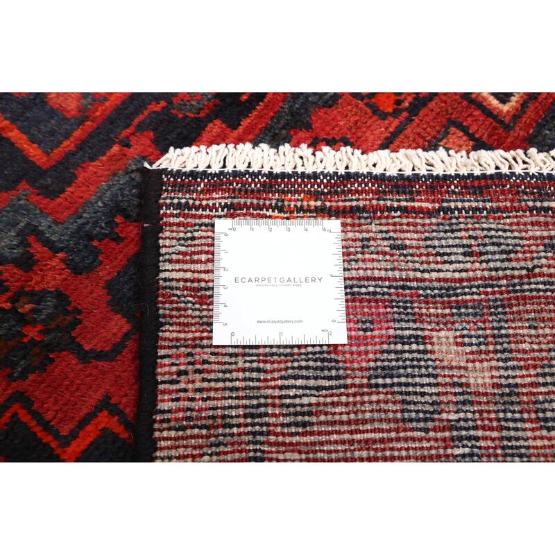 ECARPETGALLERY Hand-knotted Anatolian Vintage Dark Red Wool Rug - 4'4 x 7'1