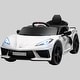 preview thumbnail 2 of 1, Licensed Chevrolet Corvette 12V Electric Car for Kids with Remote Control, Suspension System, Headlights, Music & Horn White