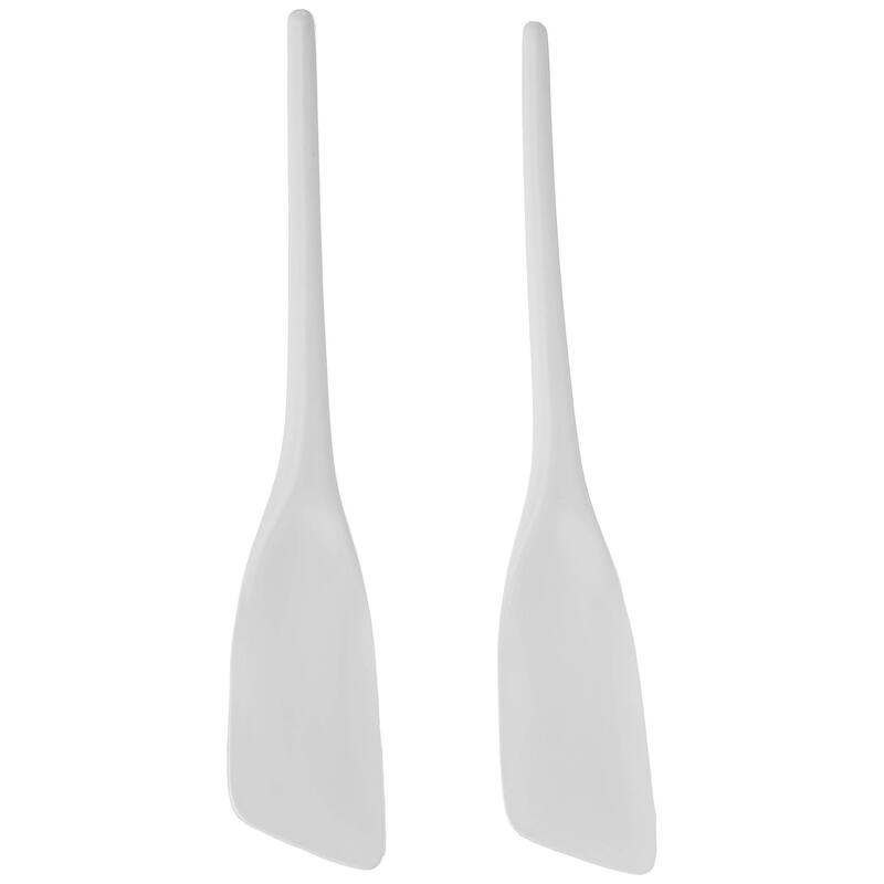 Hutzler Flexible Nylon Spatula Scraper, 11", White, Set of 2