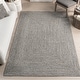 preview thumbnail 2 of 71, Nuloom Wynn Braided Indoor/Outdoor Area Rug 10' Square - Salt and Pepper - Runner