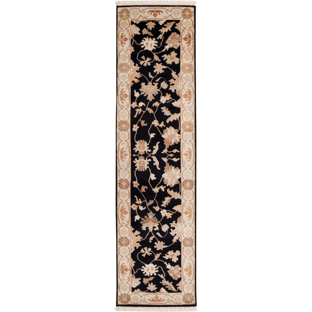 Hand-knotted 'Legacy' Brown Wool Area Rug - 2'6" x 10' Runner - 2' 6" x 10'