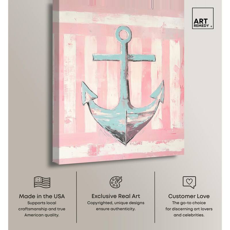 Sea Anchor Canvas by Art Remedy, Gallery Wrapped