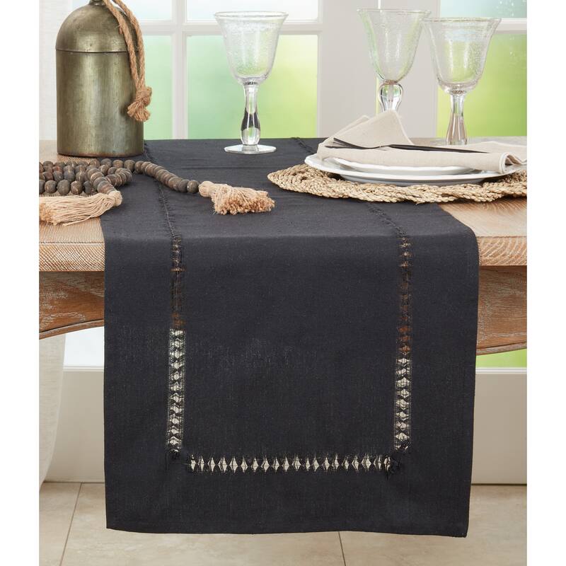 Table Runner with Hemstitched Border