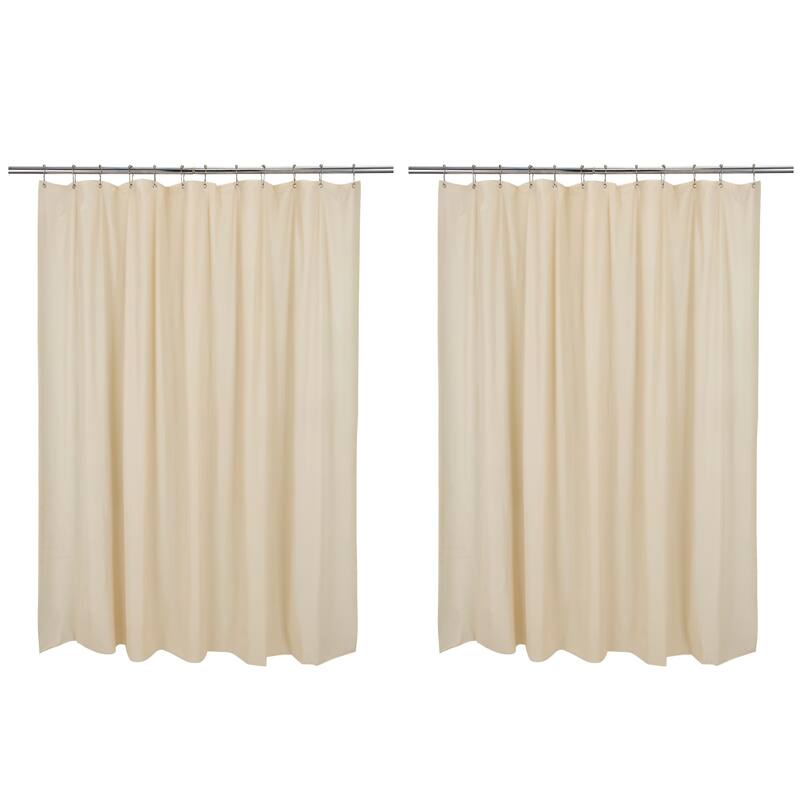 Bath Bliss 2 Pack Resistant Shower Liner - Beige