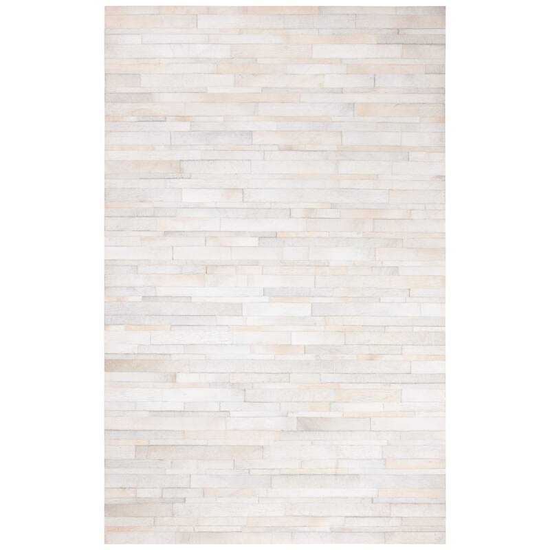 SAFAVIEH Handmade Studio Leather Daniele Natural Hide Leather Rug