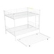 preview thumbnail 42 of 95, Metal Bunk Bed with Trundle Ladder High Guardrail Heavy-Duty Steel Loft Bed Frame with Safety Rail Able to Split
