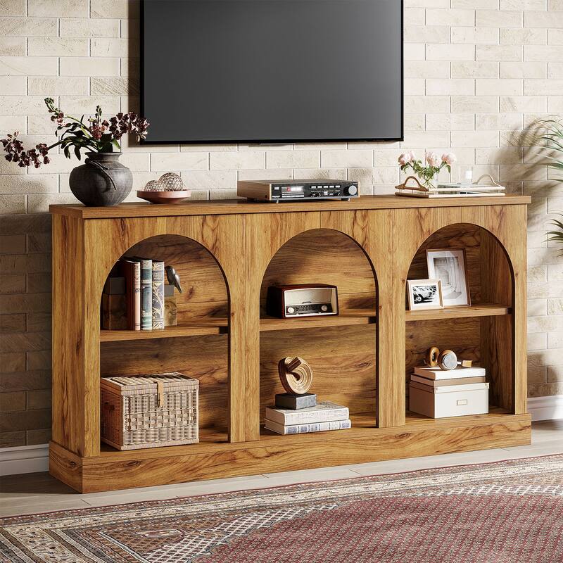 TV Stand for 55/60/65 Inch TV, Farmhouse Country Entertainment Center