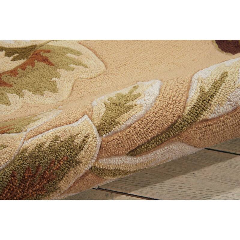 HomeRootsBotanical Leaves Contemporary Rectangle Area Rug - 48' X '30' X '0.25