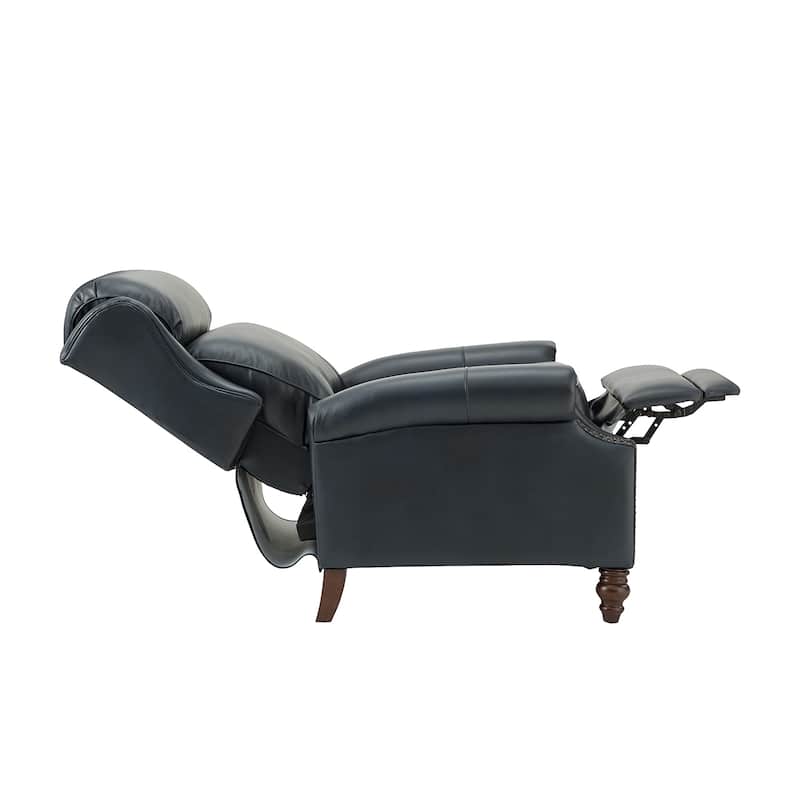 Noemon Genuine Leather Recliner with Nailhead Trims by HULALA HOME (Set of 2)