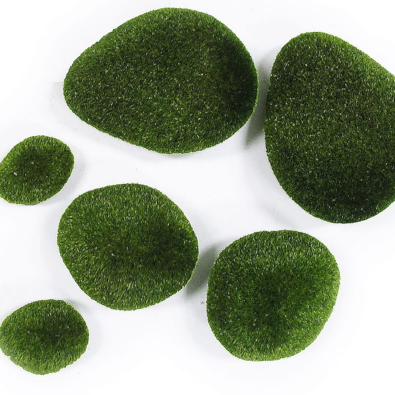 Set of 2 Bags Artificial Moss Rocks Decorative Rocks - 4.5" H x 3.5" W x 2" DP