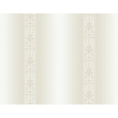 Seabrook Designs Selena Stripe Unpasted Wallpaper