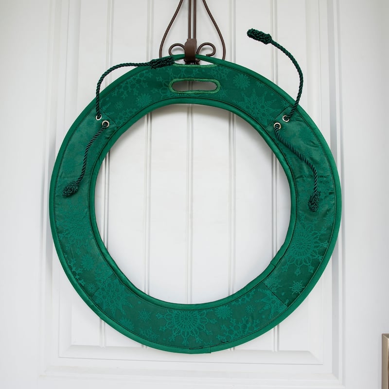 24 in Wreath Door Saver Protective Pad - Green