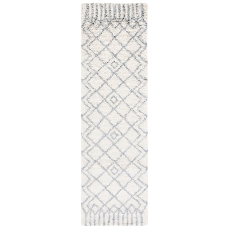 SAFAVIEH Handmade Casablanca Shag Ornella Tribal Wool Rug