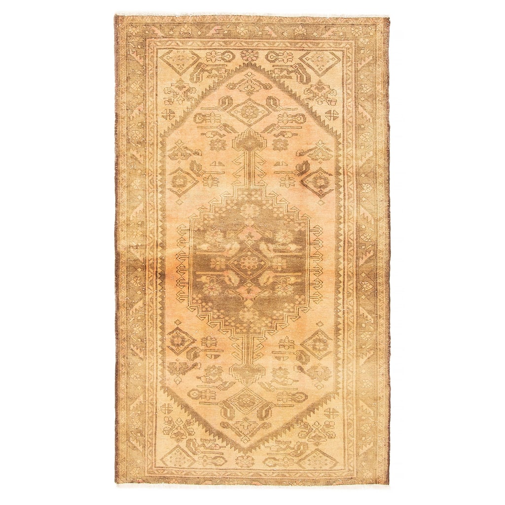 ECARPETGALLERY Hand-knotted Antalya Vintage Copper Wool Rug - 3'3 x 5'9