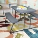 preview thumbnail 6 of 25, Indoor/Outdoor Commercial Grade Kids Folding Picnic Table with Benches