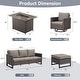 preview thumbnail 85 of 104, Gymojoy Outdoor Fire Pit Conversation Set, Patio Furniture with Cushions