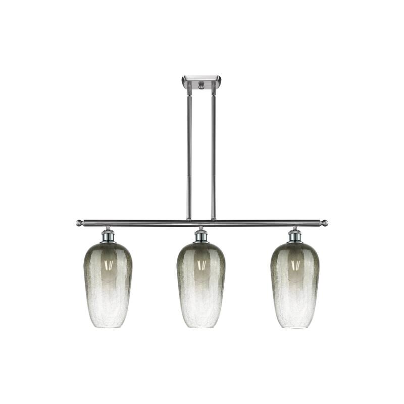 Innovations Lighting Endless Possibilities Ballston - Brookhaven Flute - 3 Light 36" Stem Hung Island Light