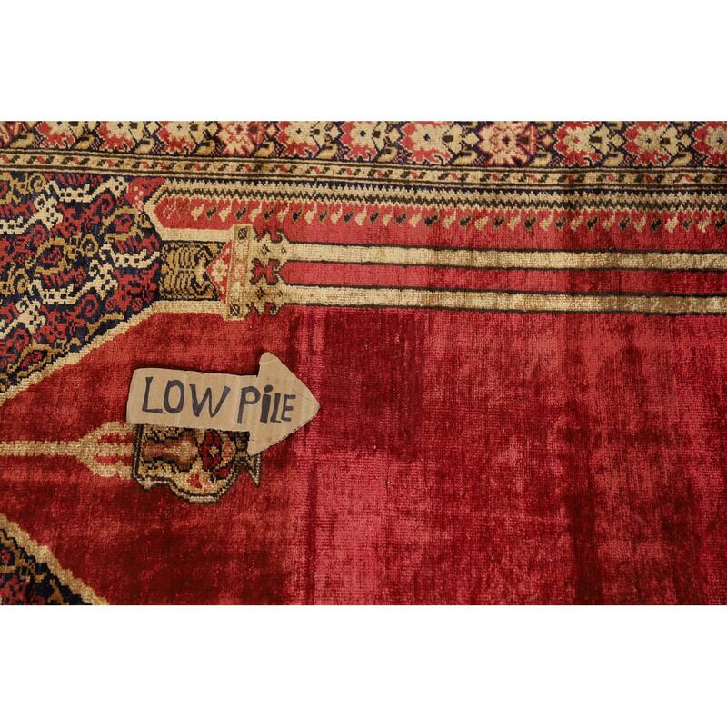 100% Silk Anatolian Turkey Foyer Rug Hand-Knotted Wool Carpet - 4'1" x 5'8"