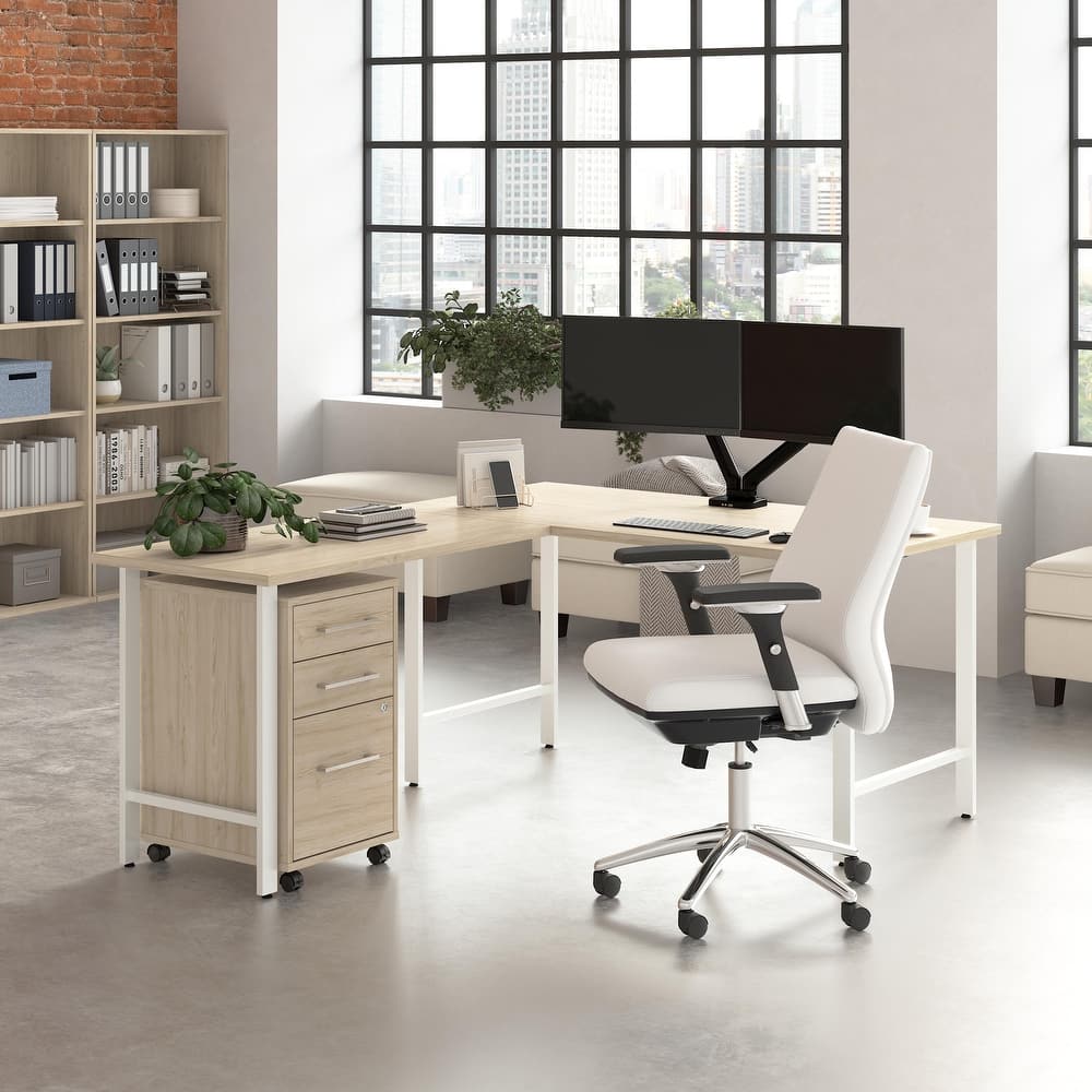 Bush Business Furniture Hustle 60W x 30D L Shaped Desk with Drawers