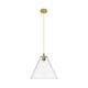 Option Brushed Brass / Clear Shade