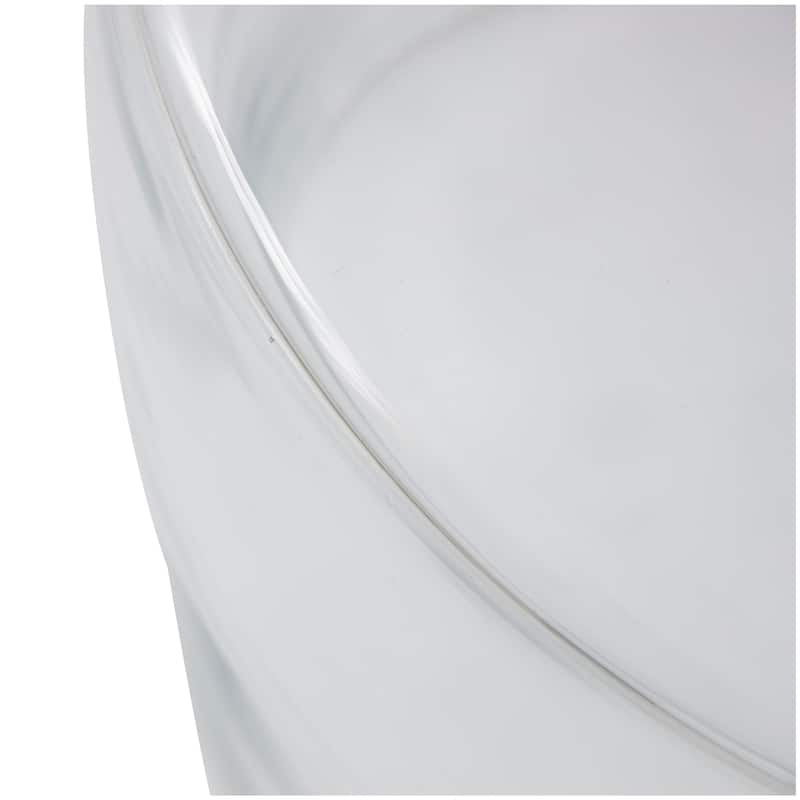 Glass Modern Accent Table - Clear of Red - Roche River Decor