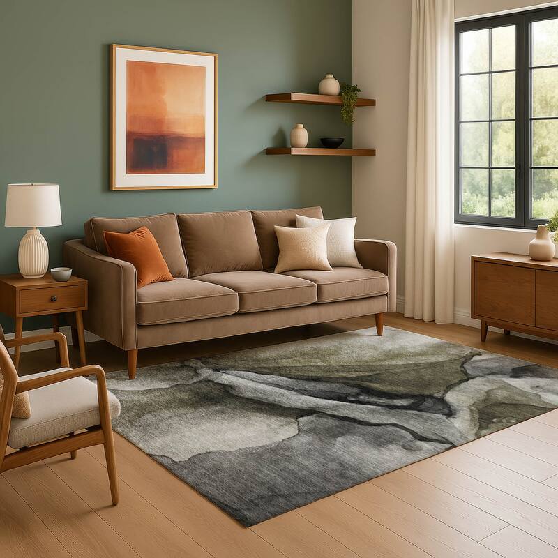 Premium Washable Super Soft Abstract Modern Mayfield Rug