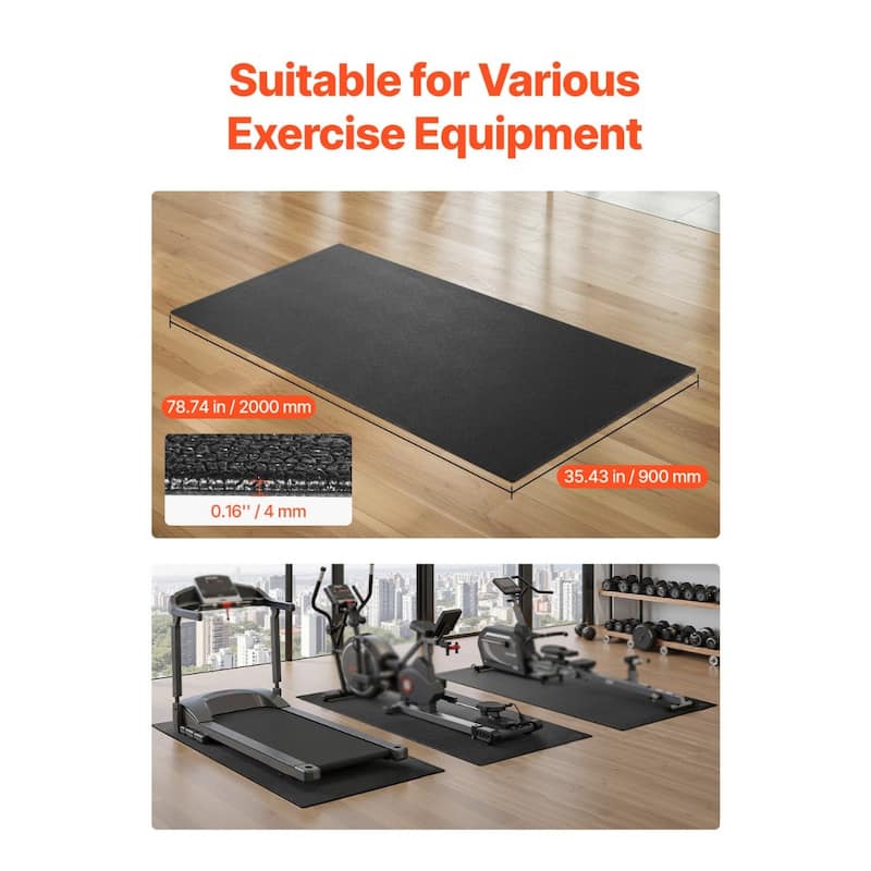 Treadmill Mat for Carpet Floo Exercise Equipment Mat