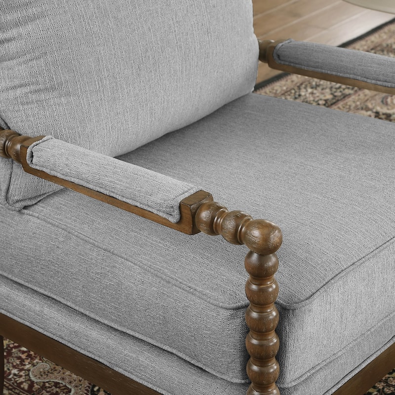 Morden Fort Modern Spindle Chair, Accent Chair for Livingroom