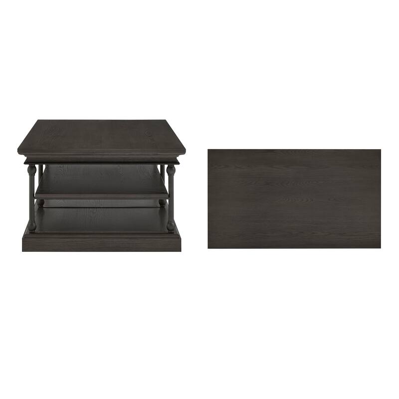 Dubrovnik Cornice Rectangle Storage Shelf Coffee Table