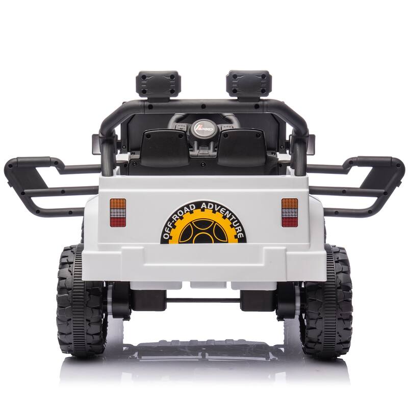 12V Ride-On Car for Kids with Remote Control, Four-Wheel Suspension, Music, Bluetooth, and MP3 for Ages 2-4