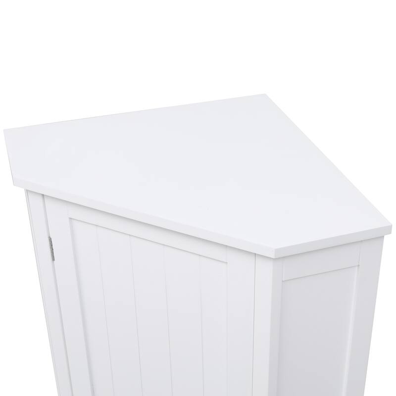 Modern Triangle Cabinet Corner Storage Cabinet with Adjustable Shelves