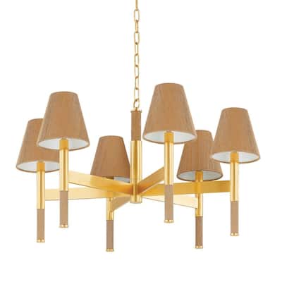 Hudson Valley Lighting 3434 Lindenwood 6 Light 34" Wide Chandelier