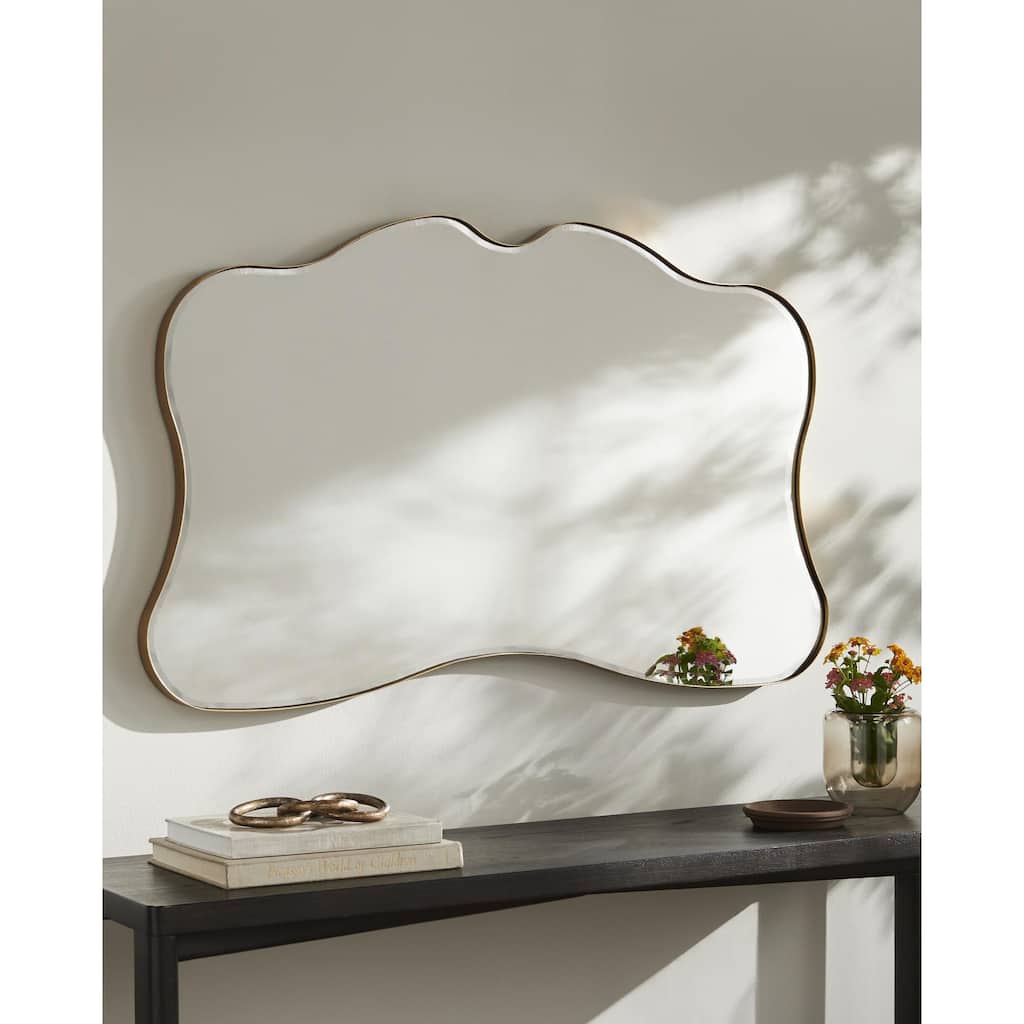 Livabliss Manta Modern Accent Mirror - 27"H x 43"W x 2"D