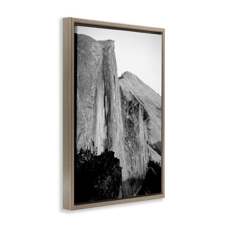 Stupell Towering Yosemite Cliff Framed Floater Canvas Wall Art Design By Gemma Bardot